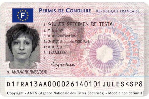 FRENCH DRIVING LICENSE