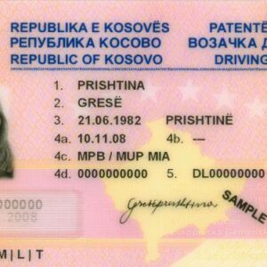 KOSOVO DRIVING LICENCE